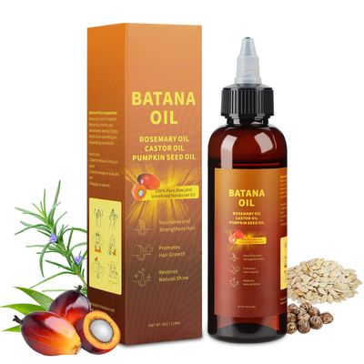 Natural Batana oil for hair growth,Batana Oil, Rosemary?Castor Oil?Pumpkin Seed Oil?4in1 Liquid Batana Hair Oil for All Hair Types (1PCS)