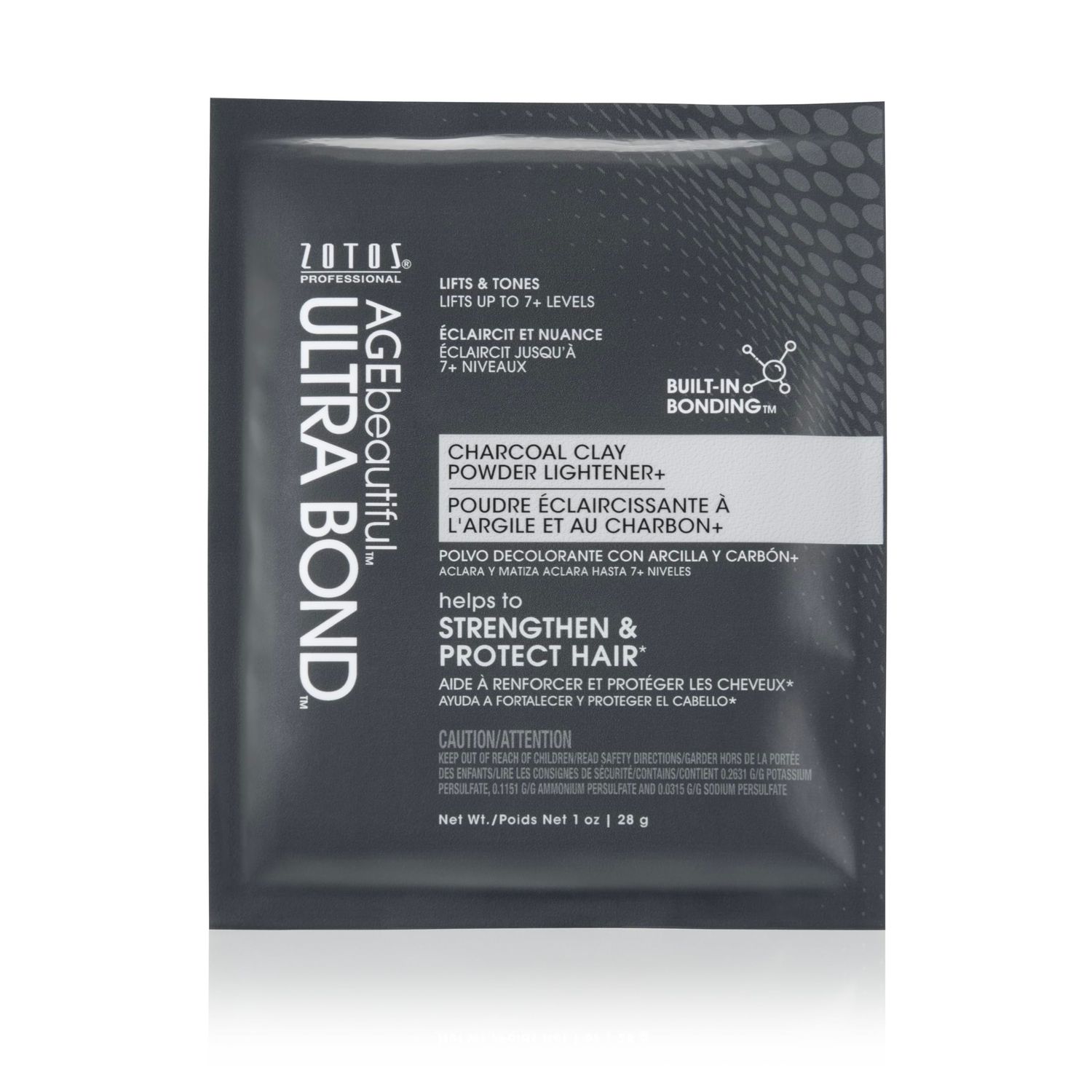 AGE beautiful Charcoal Clay Powder Hair Lightener with Ultra Bond Building | Strengthens, Protects &amp; Nourishes | Lifts up to 7+ Levels | Lightens &amp; Tones in One-Step | 1 Oz