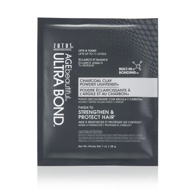 AGE beautiful Charcoal Clay Powder Hair Lightener with Ultra Bond Building | Strengthens, Protects &amp; Nourishes | Lifts up to 7+ Levels | Lightens &amp; Tones in One-Step | 1 Oz