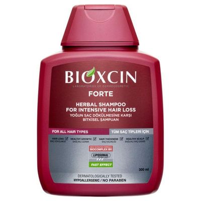 BIOXCIN Herbal Care Shampoo - Bioxcin Forte Herbal Shampoo For Intensive Hair Loss, Red