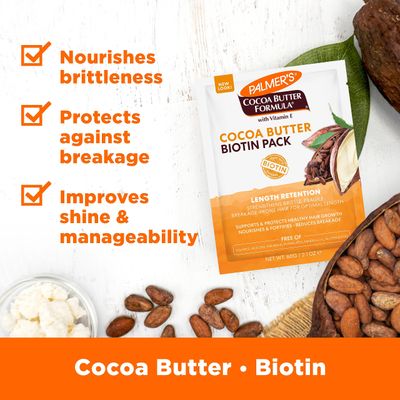 Palmer's Cocoa Butter &amp; Biotin Length Retention Biotin Pack, 2.1 Ounce