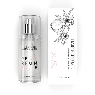 Hair Perfume Oil for Women (Peach Oolong), Argan Oil Heat Protection Spray for Dry, Damaged, Firzzy Hair Care, Long Lasting Fragrance Mist with Keratin &amp; Elastin for Nourish &amp; Smooth 2.7 fl oz