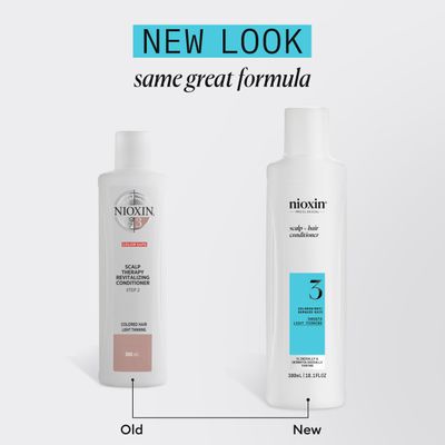 Nioxin System 3 Scalp + Hair Thickening Conditioner | For Colored, Dry, &amp; Damaged Hair with Light Thinning | Maintain Vibrant Color | Strengthen &amp; Nourish with Niacinamide &amp; Biotin | 10.1 Fl Oz