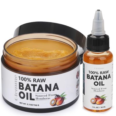 Raw Batana Oil for Hair Growth, 100% Natural Hair Growth Oil Kit Unrefined Batana Oil from Honduras, Hair Regrowth Hair Loss Treatment for Men Women