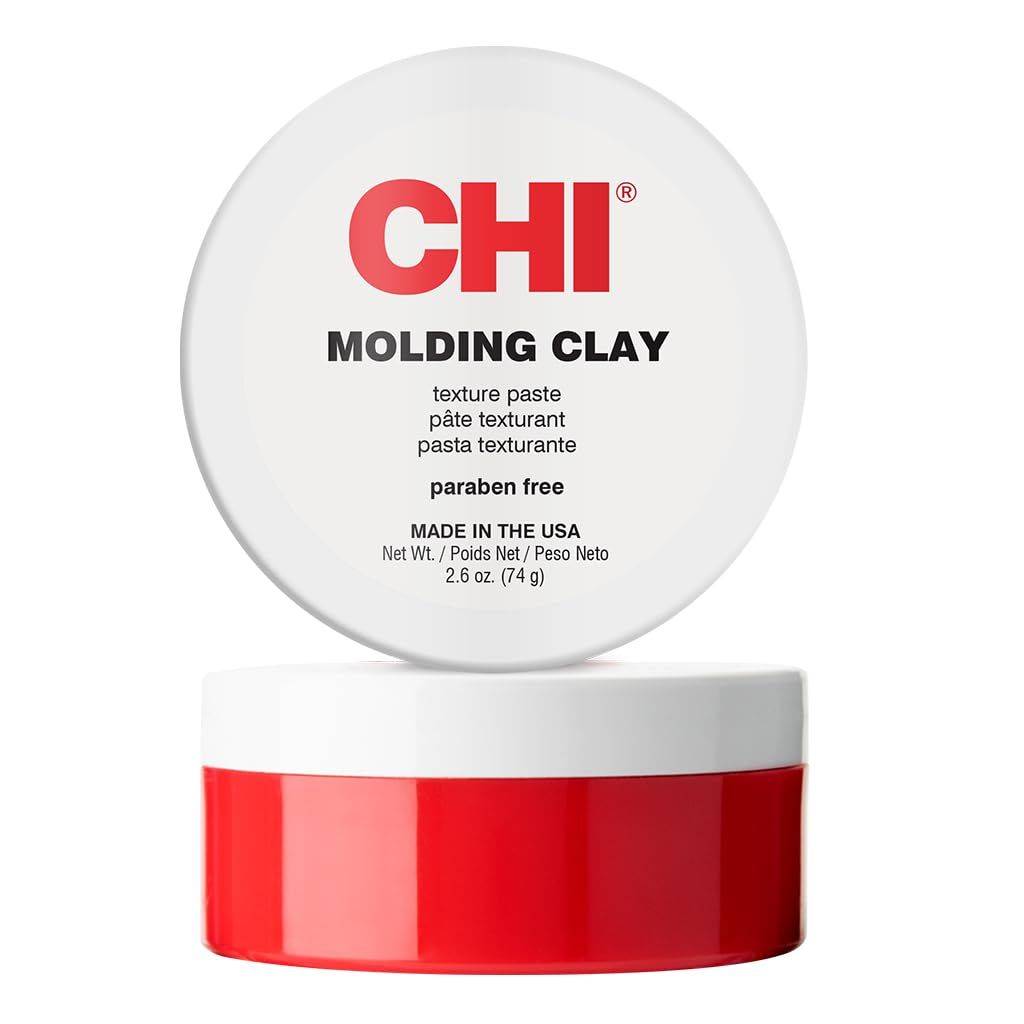 CHI Molding Clay Texture Hair Paste, Styling Product For Volume, Texture &amp; Body, Paraben &amp; Gluten-Free, 2.6 Oz