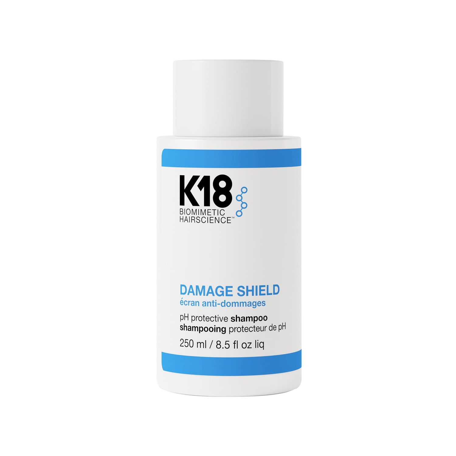 K18 Damage Shield Protective Shampoo, Reduces Frizziness &amp; Tangles, Maintains Hair Health, 8.5 Fl Oz