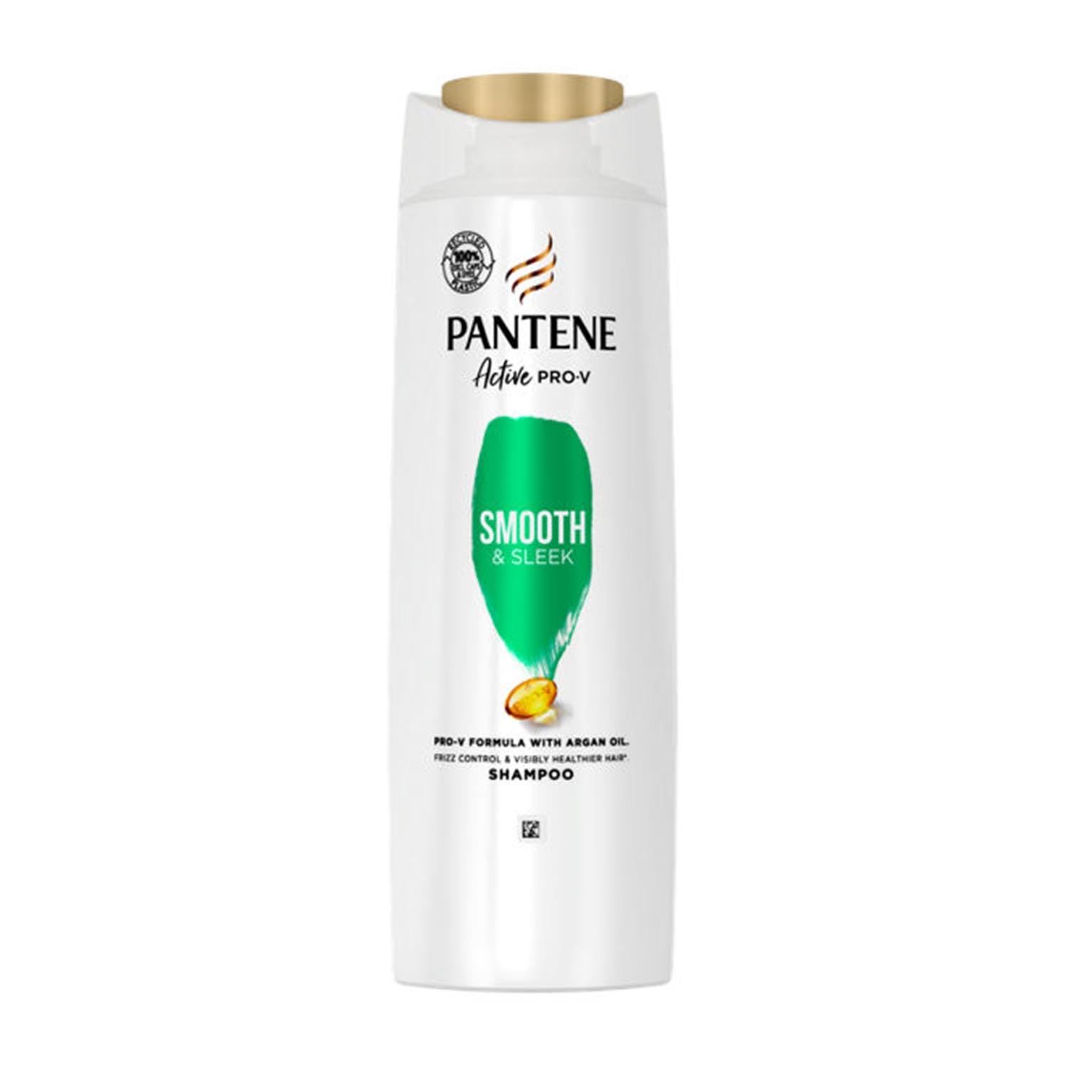 Pantene Pro-V Smooth &amp; Sleek Silicone Free Frizz Ease Shampoo Pro-V Formula With Argan Oil 400ml