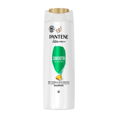 Pantene Pro-V Smooth &amp; Sleek Silicone Free Frizz Ease Shampoo Pro-V Formula With Argan Oil 400ml
