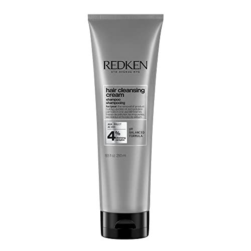 Redken Detox Hair Cleansing Cream Clarifying Shampoo | For All Hair Types | Removes Buildup &amp; Strengthens Hair Cuticle | 8.5 Fl Oz