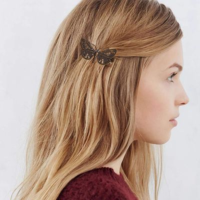 inSowni 30 Pack/15 Pairs Small Cute Decorative Bronze Metal Vintage Alligator Hair Clips Retro Barrettes Bobby Pins Leaf Flower Butterfly Gothic Punk Short Thin Fine Hair Accessories for Women Girls