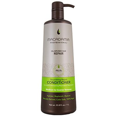 Macadamia Professional Hair Care Sulfate &amp; Paraben Free Natural Organic Cruelty-Free Vegan Hair Products Nourishing Repair Hair Conditioner, 33.8 oz, Green
