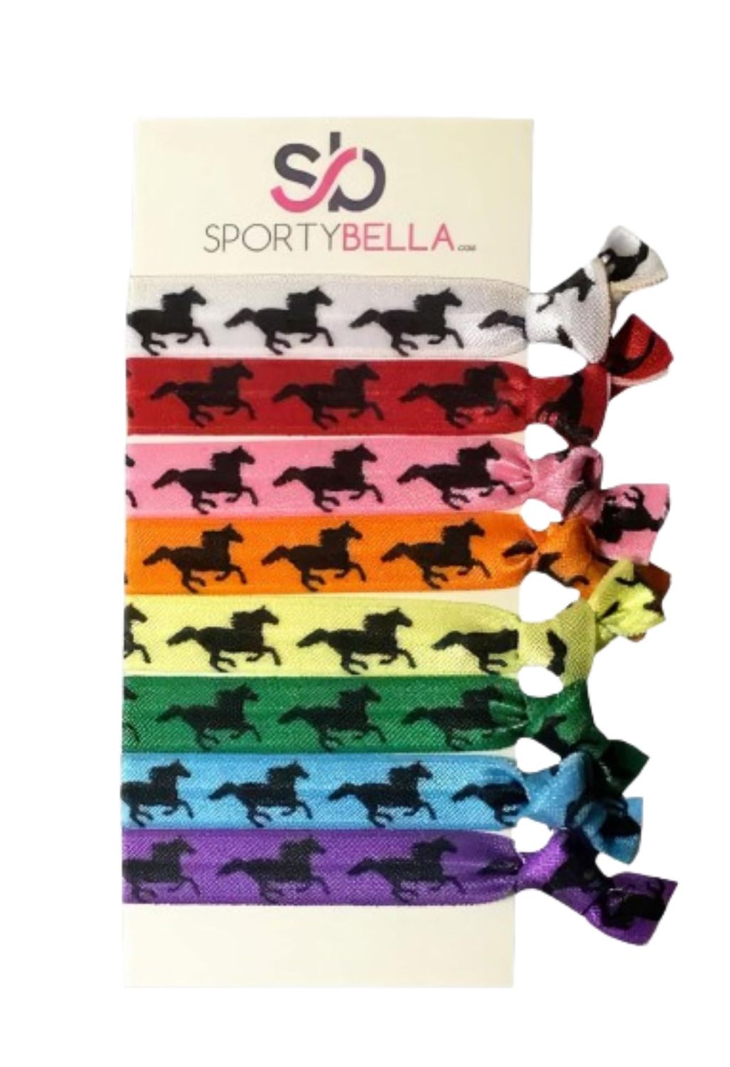 Multi Colored Horse Hair Accessories, Cowgirl Elastics Set, No Crease Hair Ties, Gift for Equestrian
