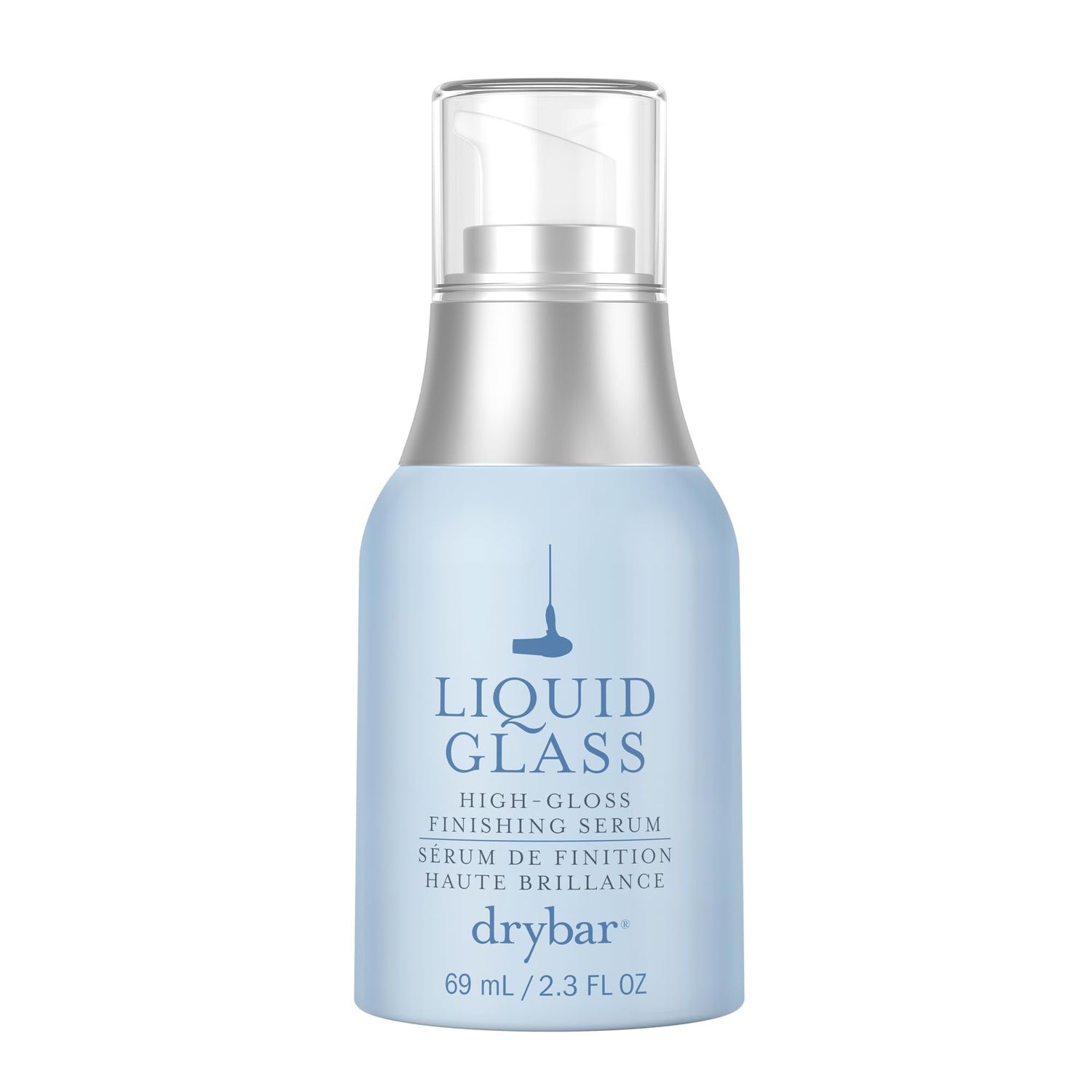 Drybar Liquid Glass High-Gloss Finishing Serum | Use Post-Blowout to Reduces Frizz, Tames Flyaways, and Provides Weightless Hydration to Hair while Adding Shine, Vegan &amp; Cruelty-Free