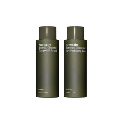 Ncessaire Rosemary Hair Duo - Rosemary Shampoo and Conditioner for Women + Men. Rosemary Oil + Proteins For Stronger Hair. Good for All Hair Types/Textures. 250 ml / 8.4 fl oz