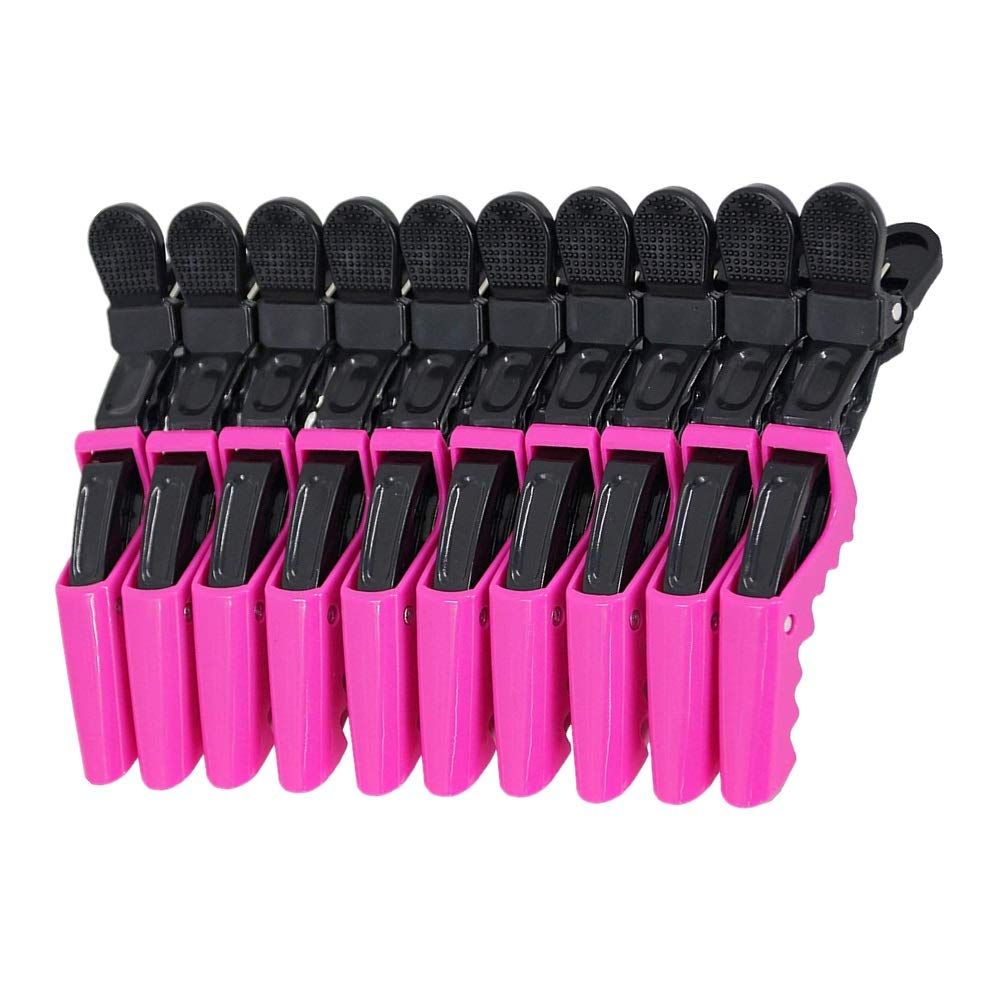F-BBKO 10pcs Alligator Hair Clips - Hair Clips for Women Thick hair,Hair Clips For Styling, Hair Styling Clips, Aligator Clips, Salon Hair Clips, Plastic Hair Clips, Gator Clips
