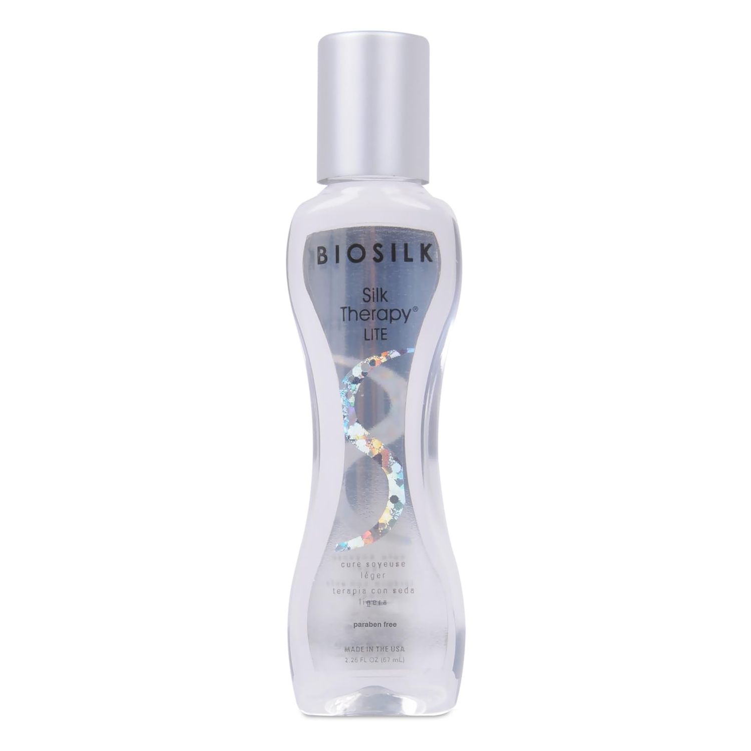BioSilk Silk Therapy Lite, Leave-In Reconstructing Treatment To Smooth Fine &amp; Thin Hair, Sulfate, Paraben &amp; Cruelty-Free, 2.26 Oz