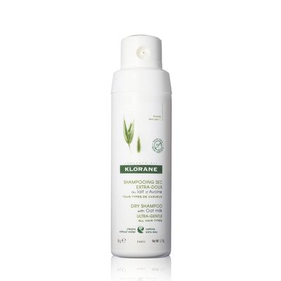 Klorane - Dry Shampoo Powder With Oat Milk - Eco Friendly Non-Aerosol Formula - Gentle Formula Instantly Revives Hair - Paraben &amp; Sulfate-Free - 1.7 fl. oz., Yellow