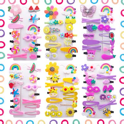 MAITIANISK 124PCS Hair Accessories for Girls Little Girl Hair Clips Barrettes for Baby Toddler Teens Women Kids Cute Candy Colorful Flower Gift for All Ages (Toddler Hair Accessories)
