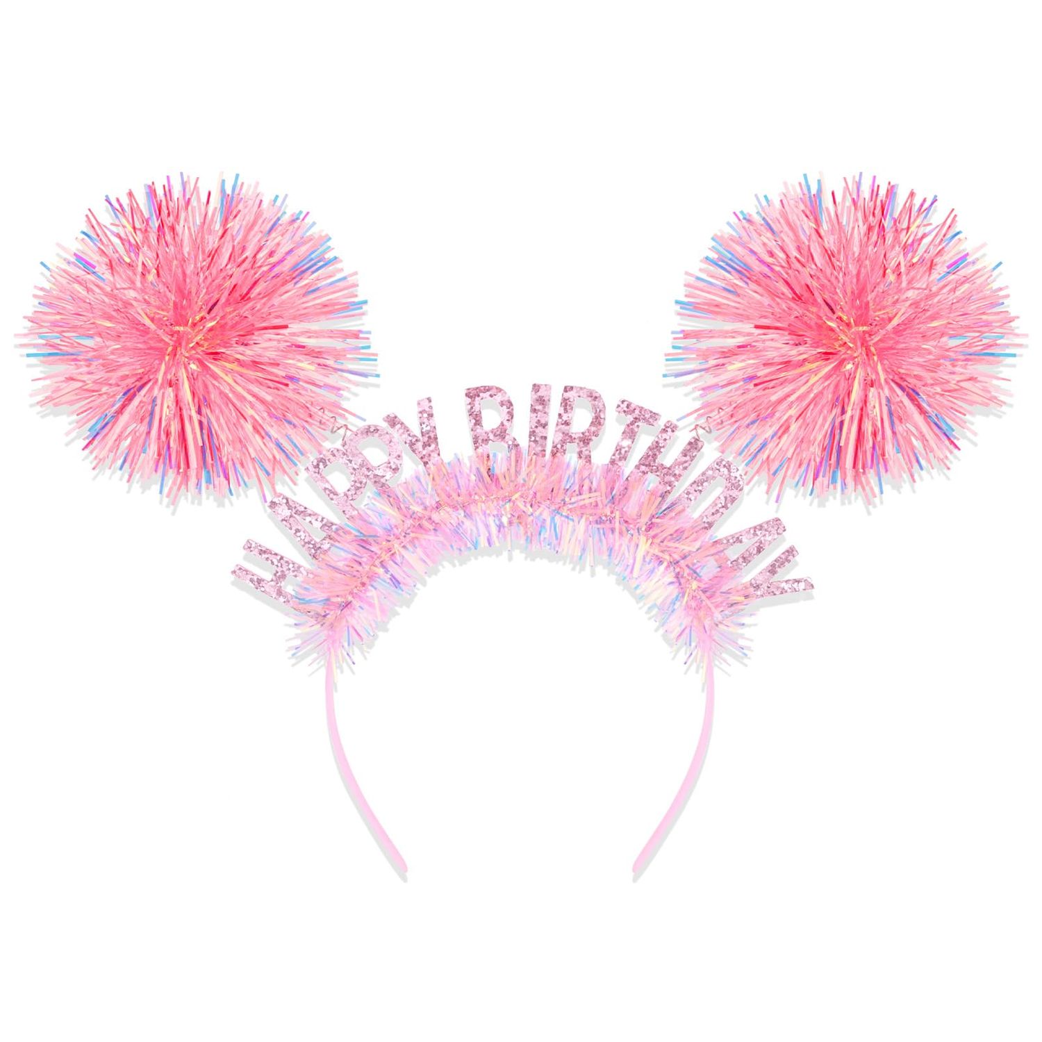 CAVETEE Birthday Crown for Women?Birthday Headband for Girls Birthday Girl Headband?Birthday Crown Adult Woman, Happy Birthday Headband for Girls Birthday Gifts Happy Birthday Decorations (Pink)