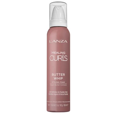 L&#39;ANZA Healing Curls Butter Whip Styling Foam, Hair Styling Mousse for Curly Hair, Wavy Hair &amp; Afro Hair, Lightweight Control, Cruelty Free &amp; Vegan Hair Styling Products &amp; Hair Care