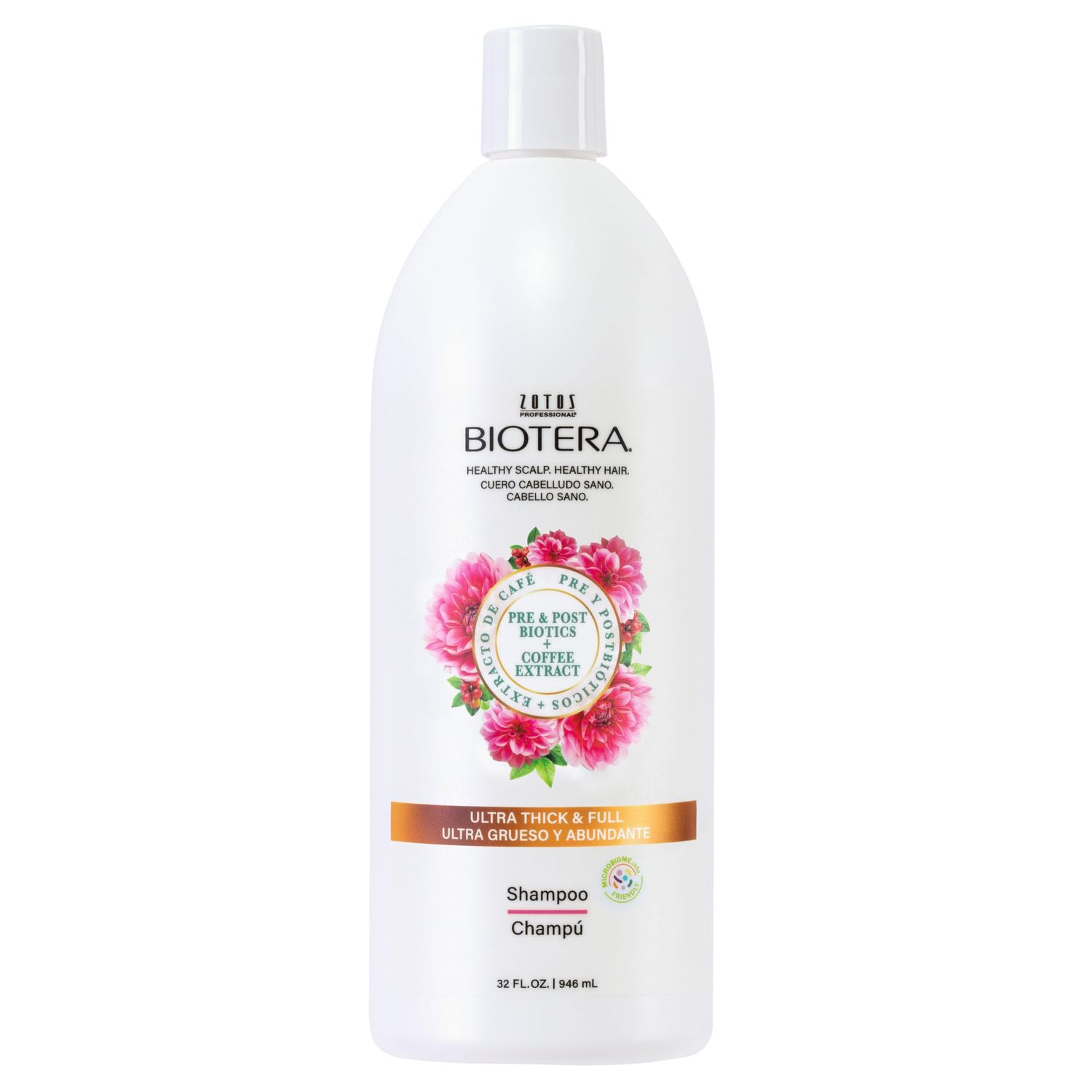 Biotera Ultra Thick &amp; Full Volumizing Shampoo | Fine or Limp Hair | Microbiome Friendly | Vegan &amp; Animal Test Free | Paraben &amp; Sulfate Free | Color-Safe | 32 Fl Oz