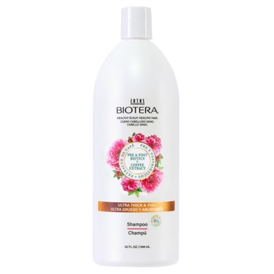Biotera Ultra Thick &amp; Full Volumizing Shampoo | Fine or Limp Hair | Microbiome Friendly | Vegan &amp; Animal Test Free | Paraben &amp; Sulfate Free | Color-Safe | 32 Fl Oz