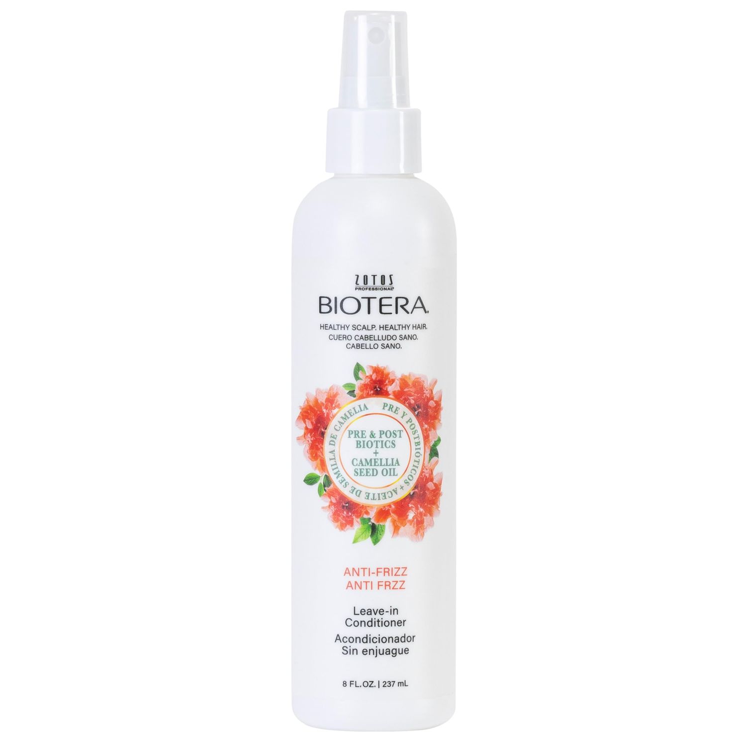 Biotera Anti Frizz Leave-in Conditioner | Extra Conditioning &amp; Defrizzing | Frizzy or Unruly Hair | Vegan &amp; Animal Test Free | Paraben Free | Color-Safe | 8 Fl Oz