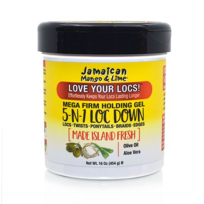 Jamaican Mango &amp; Lime JML Mega Firm Holding Gel 5-IN-1 LOC DOWN 16 OZ (6)