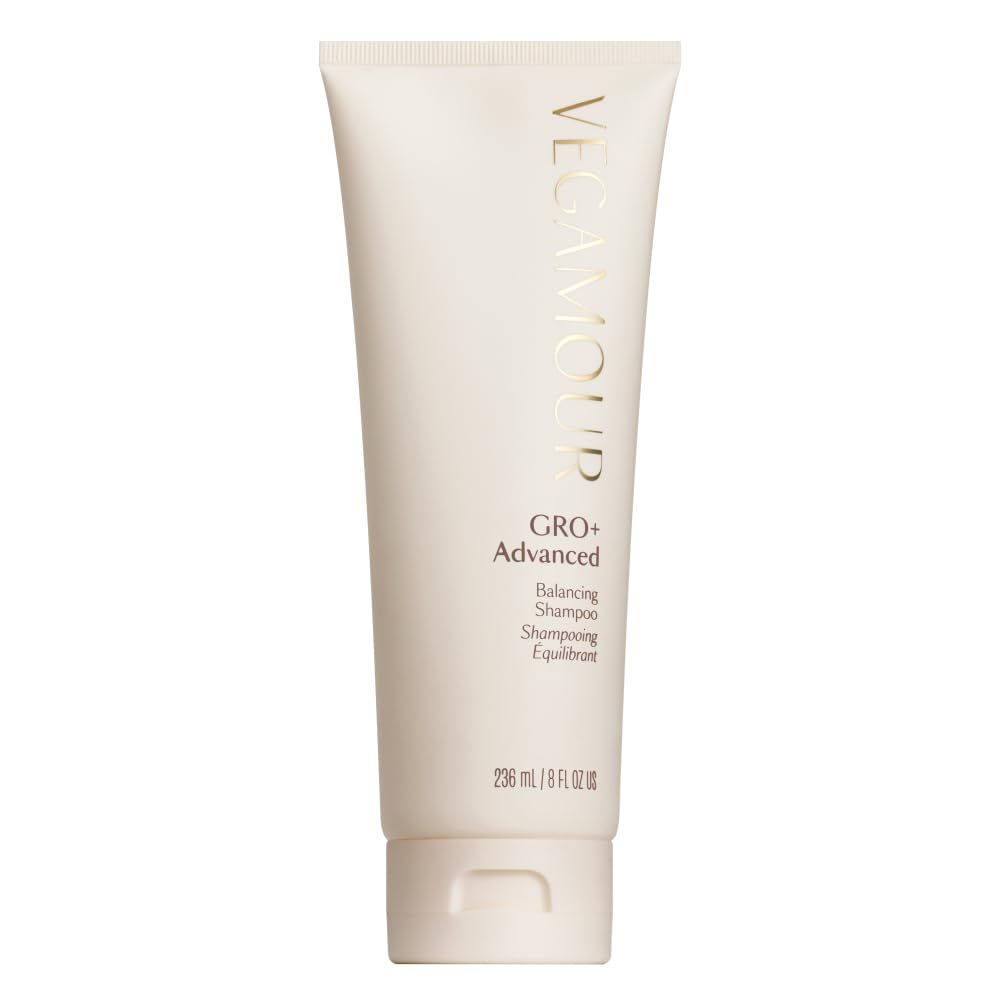 VEGAMOUR GRO+ Advanced Balancing Shampoo | Lightly Exfoliates, Cleanses and Removes Buildup Without Stripping | For Severe Signs of Thinning | Color Safe, Vegan, Cruelty-Free (8 Fl Oz)