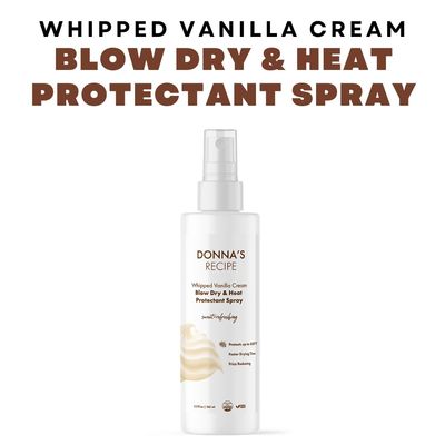 Donna's Recipe by Tabitha Brown Blow Dry &amp; Heat Protectant Spray Whipped Vanilla Cream