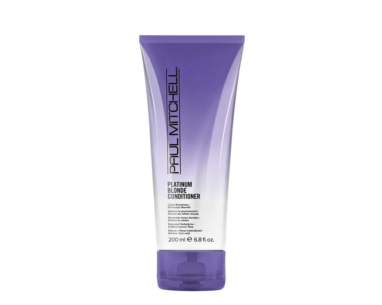 Paul Mitchell Platinum Blonde Purple Conditioner, Cools Brassiness + Eliminates Warmth, For Color-Treated Hair + Naturally Light Hair Colors, 6.8 fl. oz.