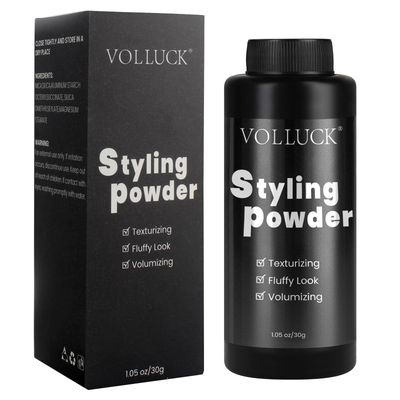 VOLLUCK Hair Styling Powder Texture Powder 1.05Oz Soft &amp; Fluffy Hair Powder, Dust it, No Mess, Hair Volume Powder for Men and Women