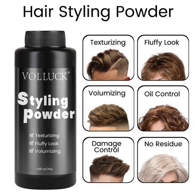 VOLLUCK Hair Styling Powder Texture Powder 1.05Oz Soft &amp; Fluffy Hair Powder, Dust it, No Mess, Hair Volume Powder for Men and Women