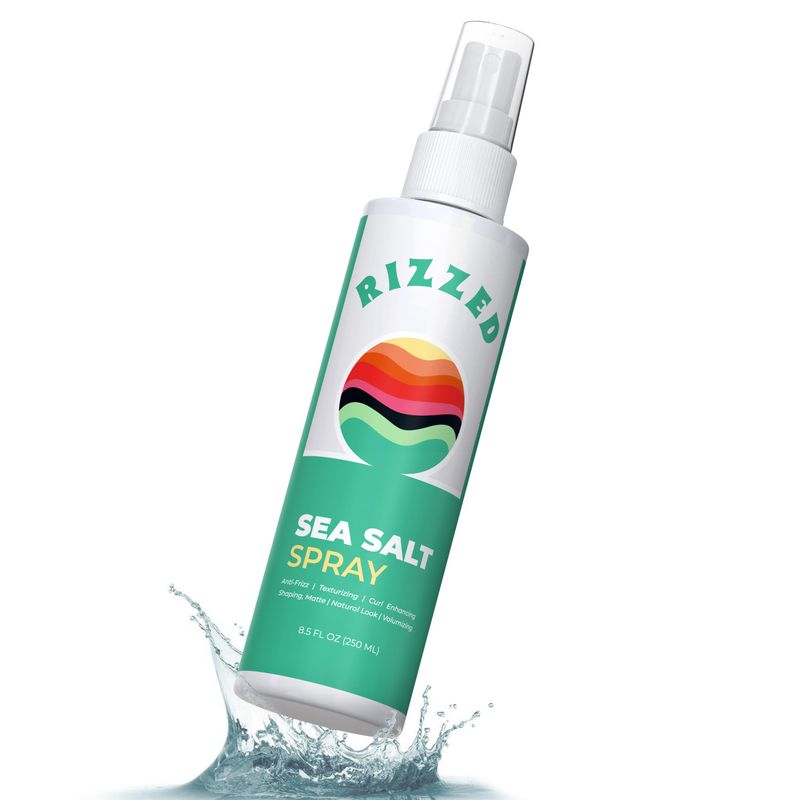 Rizzed Sea Salt Spray for Hair with Castor Oil | 8.5oz | Hair Texturizing Spray | Instant Volumizing &amp; Thickening Spray | The Perfect Hair Product for Fine Hair | Salt Spray for Men &amp; Women