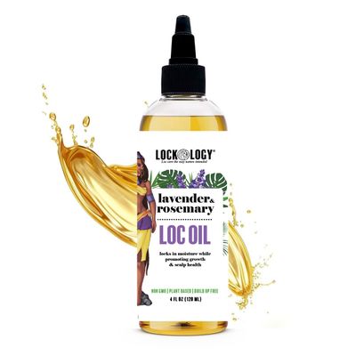 Loc Oil with Lavender &amp; Rosemary for Dreadlock Growth | Black Owned Dreadlock Hair Products