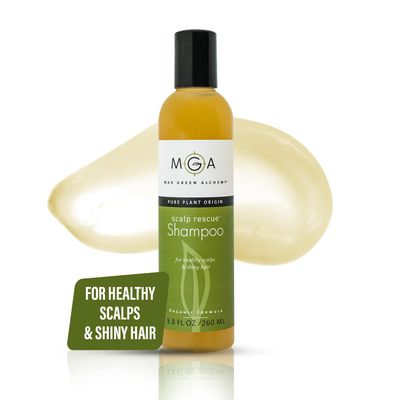 MGA Vegan Hair Shampoo - Organic Formula for All Types of Hair | With Natural Herbal Scent for Men &amp; Women | Parabens Silicone &amp; Sulfate Free Dandruff Shampoo Provides Frizz control | 8.8 Fluid Ounce