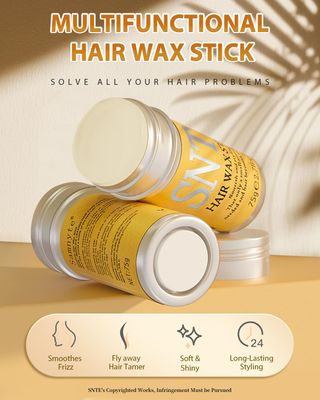 Hair Wax Stick - Slick Back Hair Brush Set 6Pcs,Wax Stick for Hair Flyaways,Slick Stick for Smooth Edge Frizz,Hair Bun Accessories,Non-greasy Topsy Tail Hair Tools for Women,Kids &amp; Teen Girls