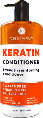 Keratin Conditioner - Sulfate and Paraben Free Deep Treatment for Dry, Damaged Hair - Salon Formula - For Curly, Color Treated, Straight and Frizzy Hair - for Women and Men to Repair Split Ends