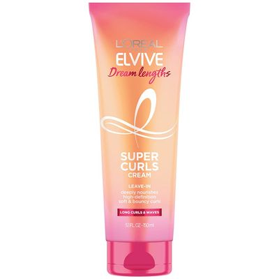 LOral Paris Elvive Dream Lengths Super Curls Cream Leave-In, 5.1 Ounce