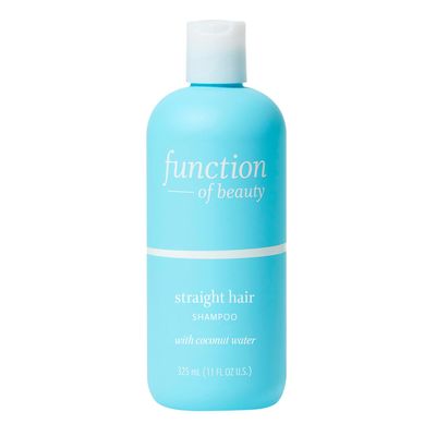 Function of Beauty Straight Hair Shampoo, 11 oz - Formulated with Coconut Water to Hydrate &amp; Moisturize, Sulfate Free, Customizable Haircare