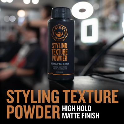GIBS Grooming Styling Texture Powder - For Men and Women - Volumizing - High Hold - Matte Finish - Easy to Apply - 1oz (30g)