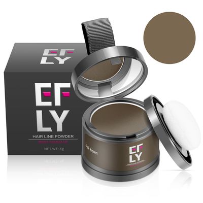 Instantly Hairline powder, Root touch up hair color for gray coverage, hair powder for women men bald spot loss and thin concealing?Dark Brown)
