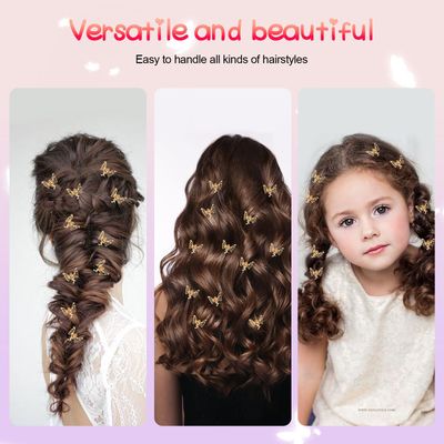 Gold Butterfly Hair Clips for Women - 20 PCS Durable Metal Monarch Butterfly Hair Clips, Mini Claw Clips with Strong Hold, Elegant Gold Hair Accessories for All Hair Types