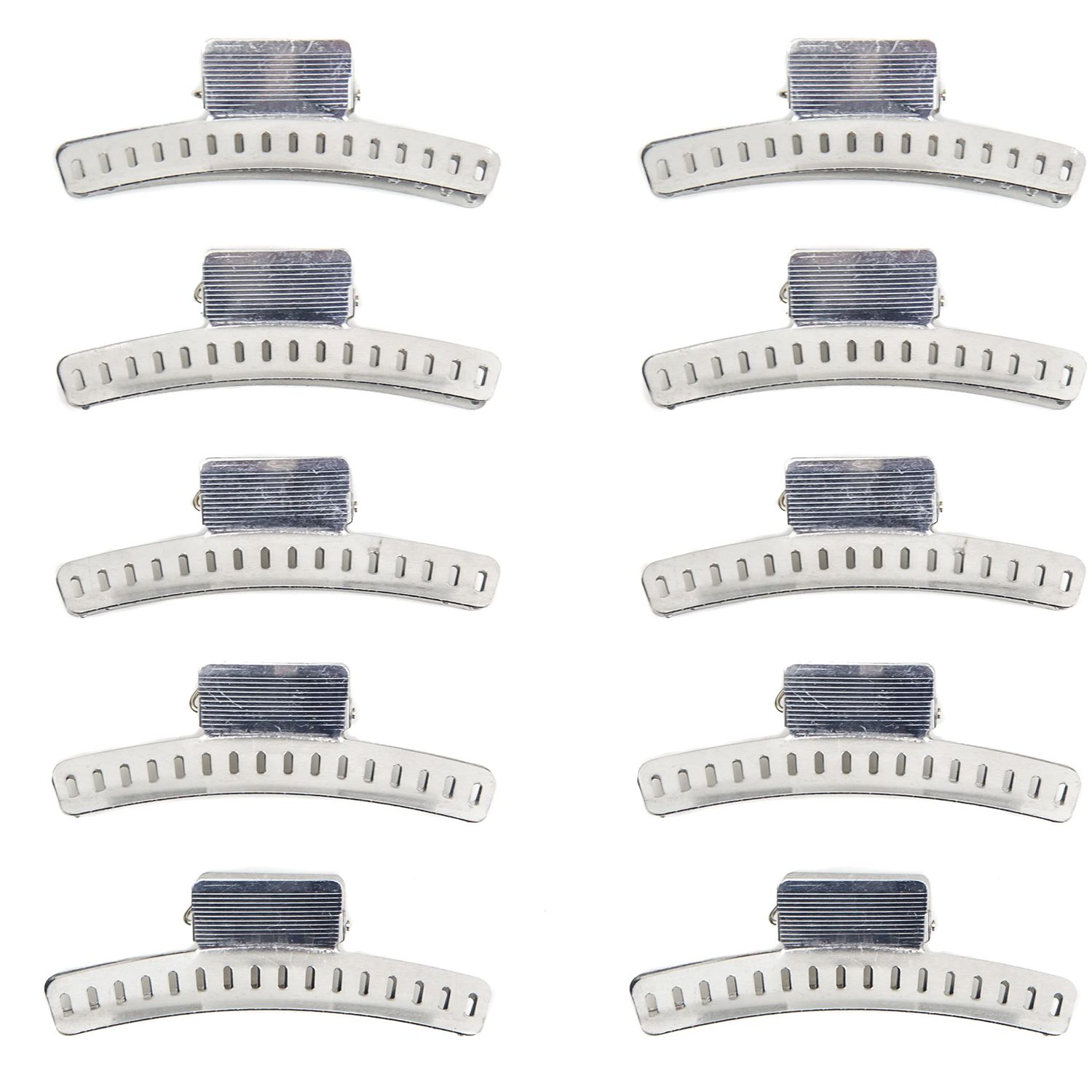 Aluminum 3 Butterfly Clips - Set of 10 - Fingerwave and Marcel Wave Setting Clamps