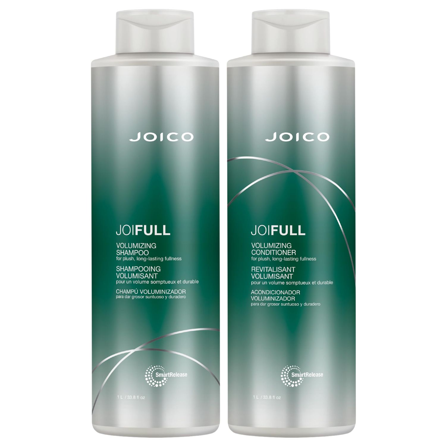 Joico JoiFULL Volumizing Shampoo &amp; Conditioner Set | Plush &amp; Long-Lasting Fullness | Boost Shine | For Fine / Thin Hair