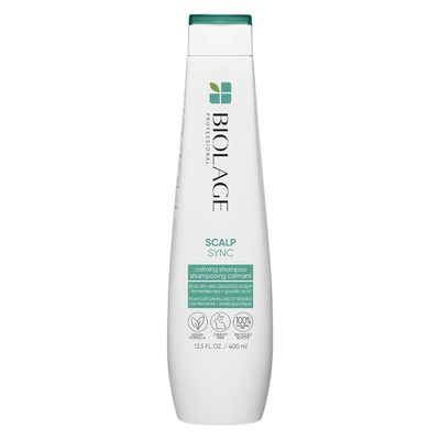 Biolage Scalp Sync Calming Shampoo, Gently Cleanses Dry &amp; Sensitive Scalps - Hydrates &amp; Soothes, With Fermented Tea Blend &amp; Glycolic Acid, Vegan &amp; Paraben-Free, 13.5 Fl Oz, Packaging May Vary