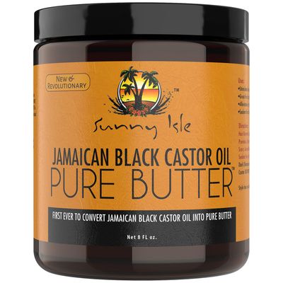 Sunny Isle Jamaican Black Castor Oil Pure Butter 8oz | Stimulates Hair Growth | Effective Moisturizer Hair &amp; Skin | All Types &amp; Textures