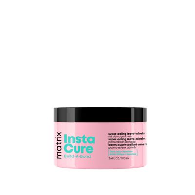 Matrix Instacure Build-A-Bond Super Sealing Leave-In Balm - Repairs &amp; Seals Damaged Hair, Heat Protects and Smooths Frizz, With Citric Acid &amp; Squalane, Vegan, Sulfate-Free, Paraben-Free, 100ml