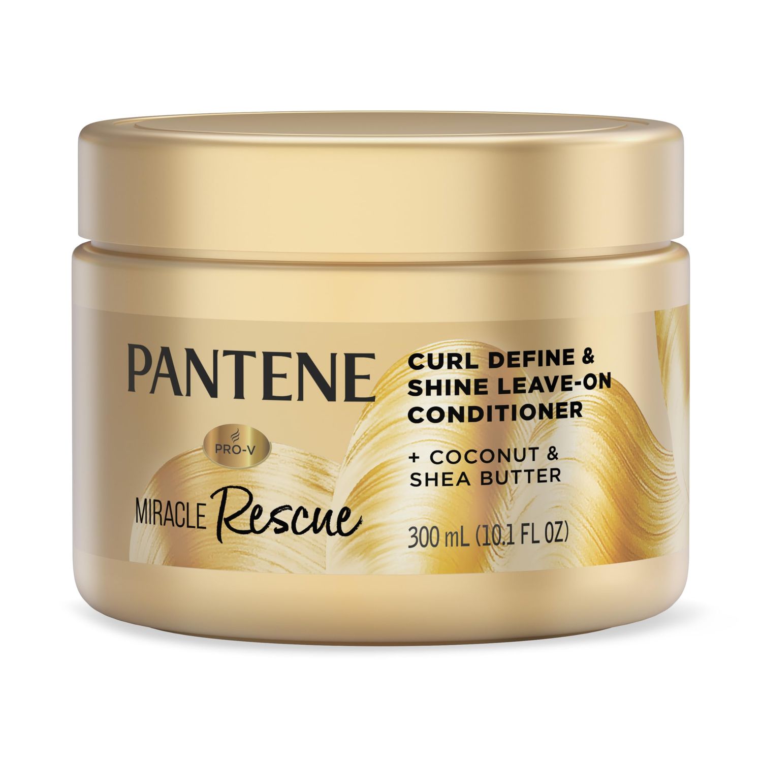 Pantene Miracle Rescue Curl Define &amp; Shine Leave-On Conditioner, 10.1 FL OZ