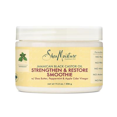 SheaMoisture Jamaican Black Castor Oil Strengthen &amp; Restore Smoothie Cream for Unisex, 11.5 Ounce (Pack of 1)